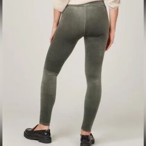 SPANX Velvet Core Shaping Leggings Pant in Dark Palm Plus Size 1X EUC!!!